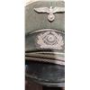 Image 3 : WW II MEMORBILIA MILITARY HAT C/W NAZI PIN
