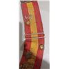 Image 6 : MILITARY CLOTH BELT C/W WITH MANY BUTTONS AND BADGES SEE DETAILS