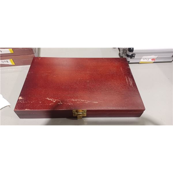 CLEANING KIT 22. CAL TO 12GA C/W WOOD BOX