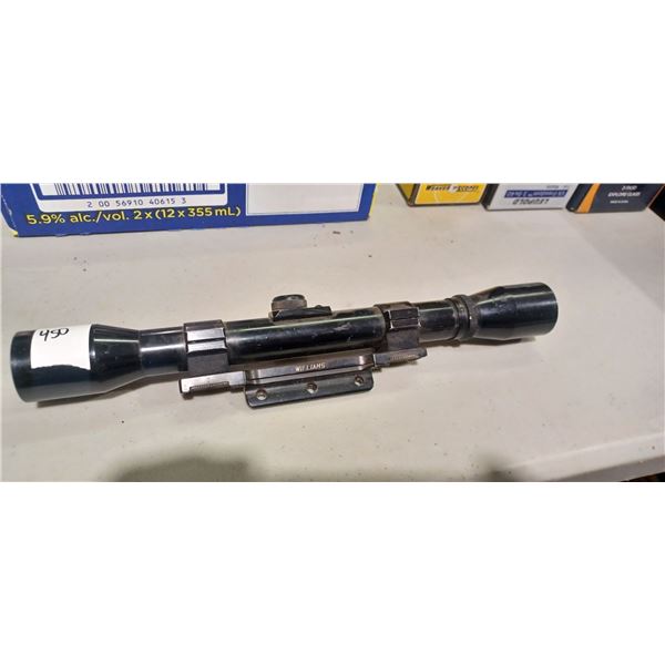 UNITED GOLDEN HAWK JAPAN 4X32 SCOPE C/W WILLIAMS RINGS AND BASE