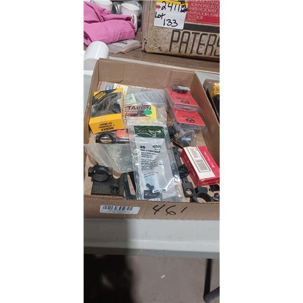 BOX OF ASSORTED SCOPE RINGS