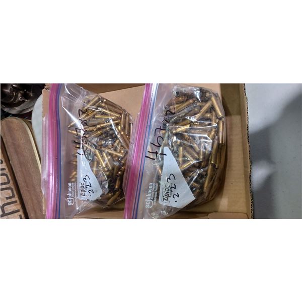 2 LARGE BAGS OF 223 BRASS