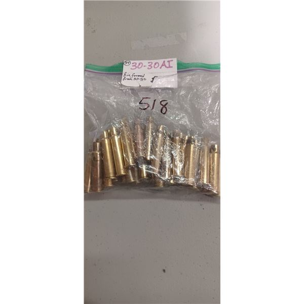 34 PCS OF 30-30AI FIRE FORMED FROM 30-30 BRASS