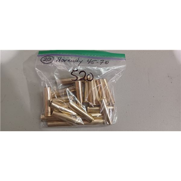 20 ROUNDS OF 45-70 BRASS