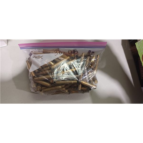 APPROX 120 ROUNDS OF 30-06 CAL CASINGS