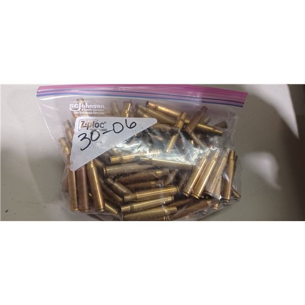 APPROX 120 ROUNDS OF 30-06 CAL CASINGS