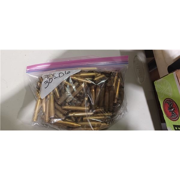 APPROX 120 ROUNDS OF 30-06 CAL CASINGS