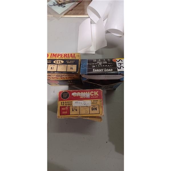 3 PARTIAL BOXES OF 12 GA  SHOT GUN AMMO
