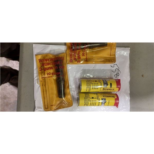 FOUR ASSORTED 20 GA CHOKES