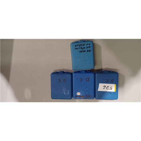 4 SETS OF DILLON PRECISSION PLATES 44 MAG,  44 SPECIAL, 303 BRITISH 45 AND 44