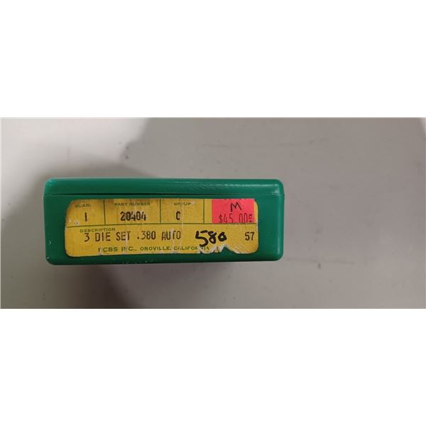 RCBS 3 DIE SET 380 AUTO