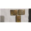 Image 8 : 2 WW II BELT BUCKLES AND MATCH BOX HOLDER GERMAN