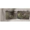 Image 1 : 2 WW II BELT BUCKLES IRON METAL GERMAN