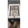 Image 1 : FRAMED WW II HISTORICAL LETTER, HITLER PHOTO AND STAMPS