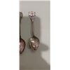Image 7 : 4 COLLECTABLE SPOONS AND DIAMOND SHAPED SPOON WITH VICTORY ON IT