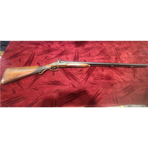 DAMASCUS HAMMER SHOTGUN BLACK POWDER 12 GA RAM ROD MISSING