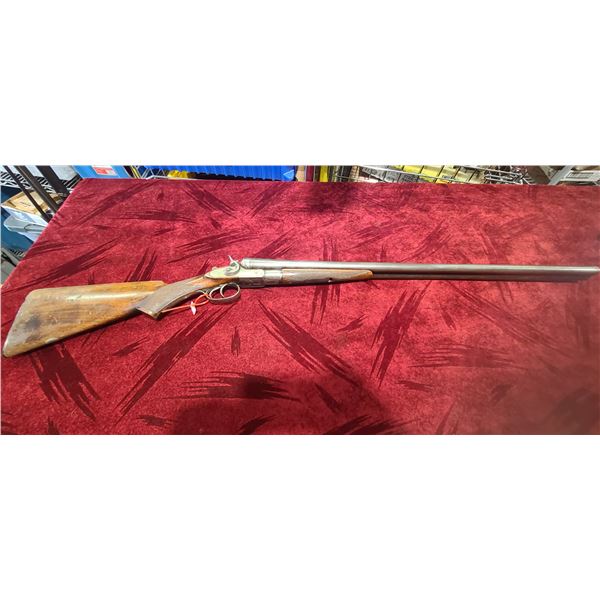 JANSSEN AND SONS DAMACUS HAMMER SHOTGUN ORIGINAL SN 3299 29.5 IN GOOD CONDITION