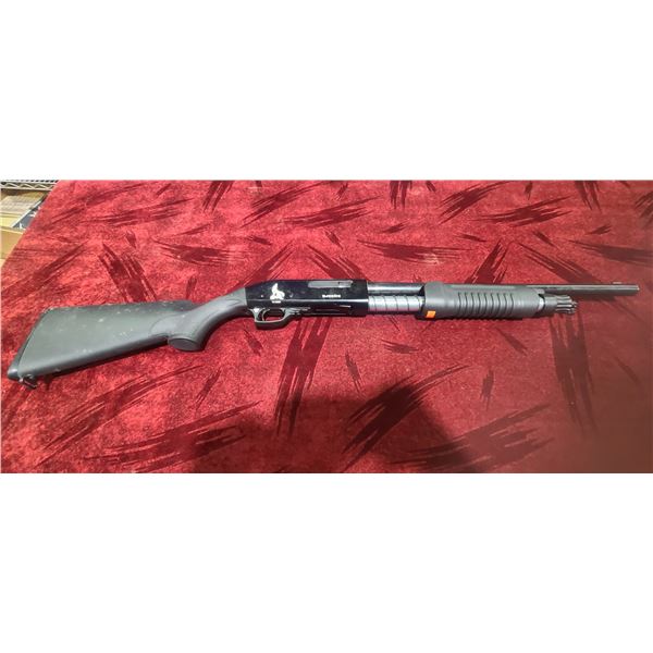 WARRIOR 12GA SPRING ASSIST PUMP- MISSING BOLT CARRIER- 18" BARREL - SN:14-0925