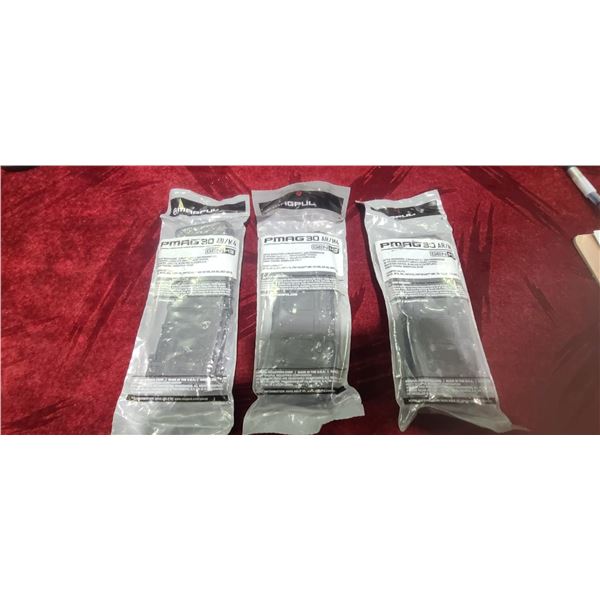 THREE NEW PMAG 30AR/M4 - PINNED 5,56X45 .223 REM