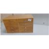 Image 1 : 8 DRAWER OAK REAMER CABINET 10" X 10 X 16"