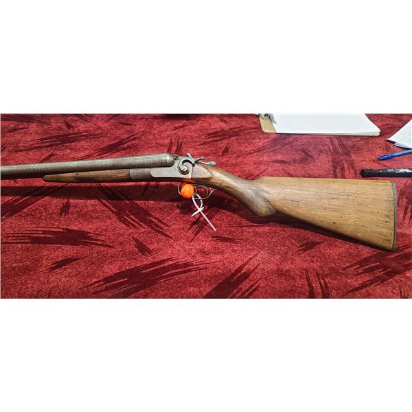 ELGIN PARTS 12ga  SIDE BY SIDE - DUAL TRIGGER - 30" BARREL - SQUIRREL ON BUTT PLATE - HAMMERS AND TR