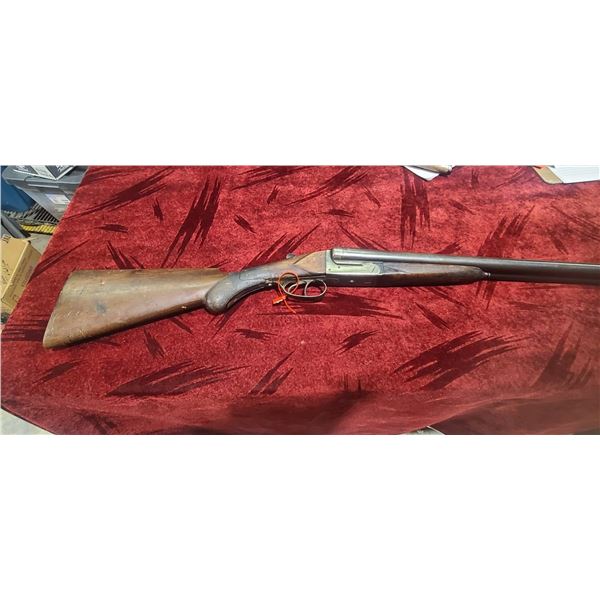 PARTS GUN - LIEGE LEADER SIDE BY SIDE DUAL TRIGGER -STOCK IS CRACKES - SN: 11762