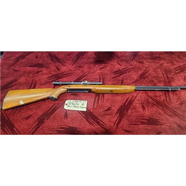 JC HIGGINS MOD 31 BOLT PARTS MISSING 22 LR C/W SCOPE 23 INCH BARREL    (96)