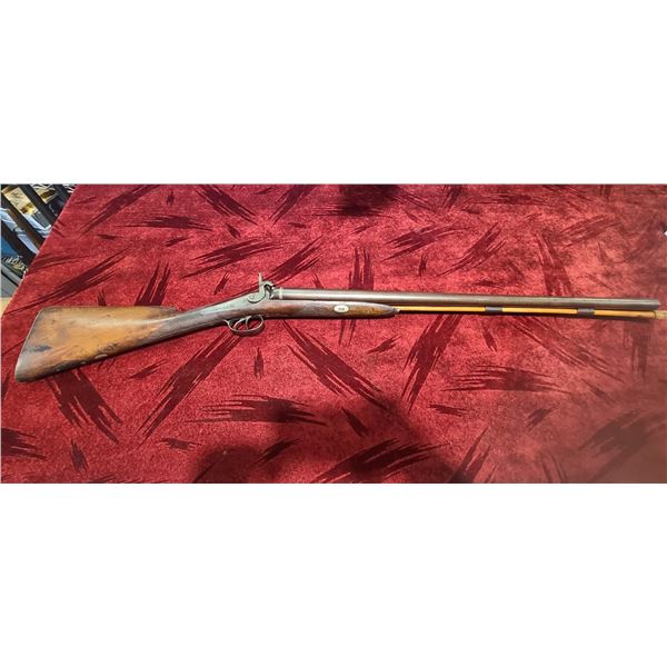 MORTIME -B DAMASCUS HAMMER GUN , ORIGINAL GOOD CONDITION  27 INCH BARREL  (36)