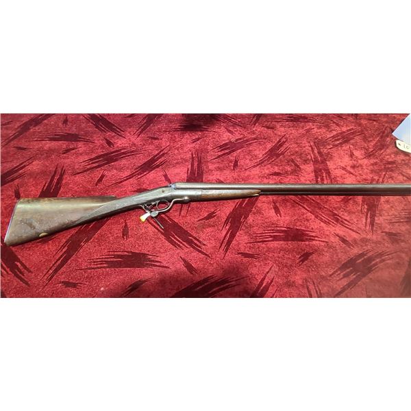 UNDER LEVER HAMMER WALL HANGER/ PARTS GUN  ENGRAVED BUTT PLATE  26 INCH BARREL (407)