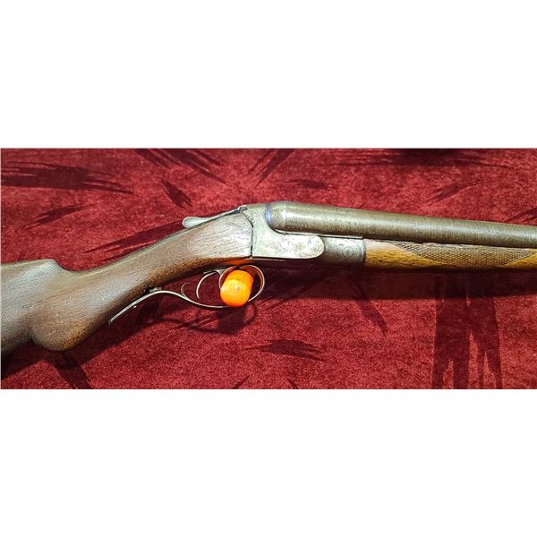 DAMASCUS DOUBLE BARREL 12GA  30 INCH BARREL  STOCK LOOSE (347)