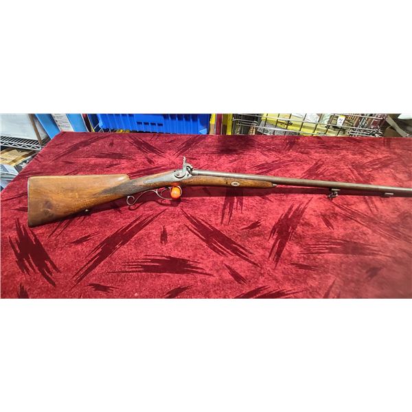 DAMASCUS 20 GA HAMMER GUN 28 INCH NICE SHAPE RAM ROD MISSING 28 INCH BARREL (32)