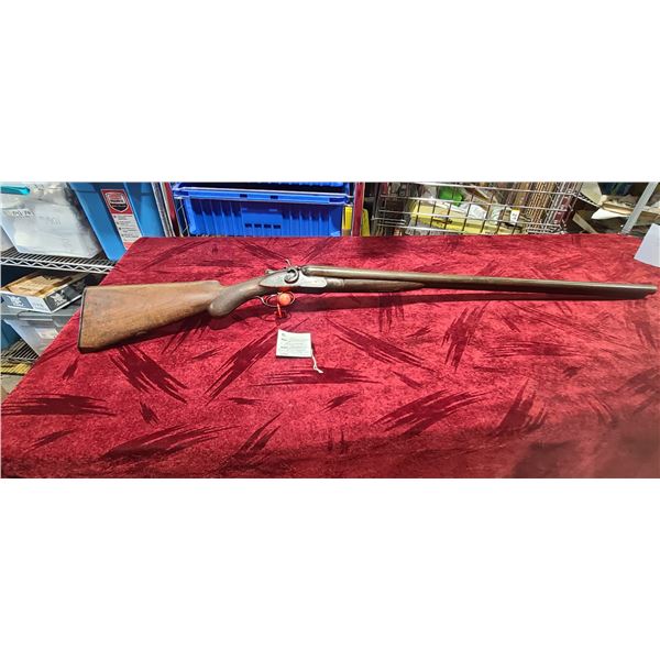 DV JOHNSON BOX LOCK DAMASCUS 10 GA , 31 INCH BARREL VERY NICE CONDITION (D107)