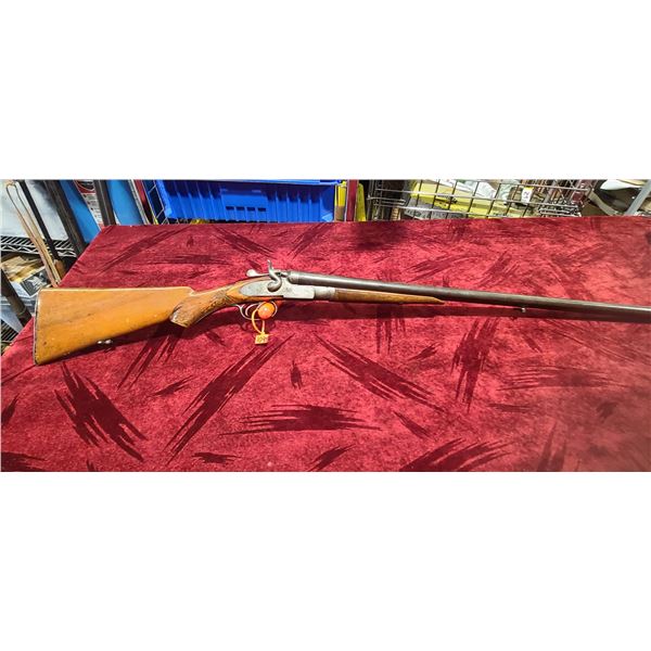 W. MOORE HAMMER GUN,  ALL ORIGINAL GOOD STOCKS  30 INCH BARREL (315)