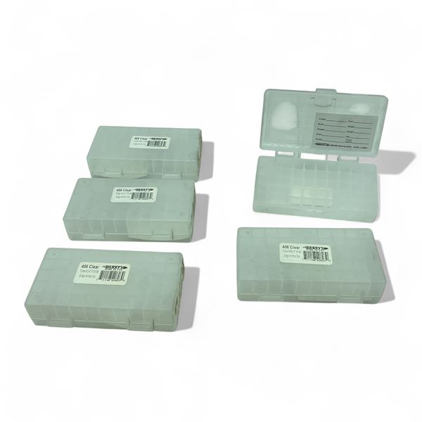 Berry's 10mm/ .45 ACP 50 Round Single Ammo Box, Clear X 5 Qty