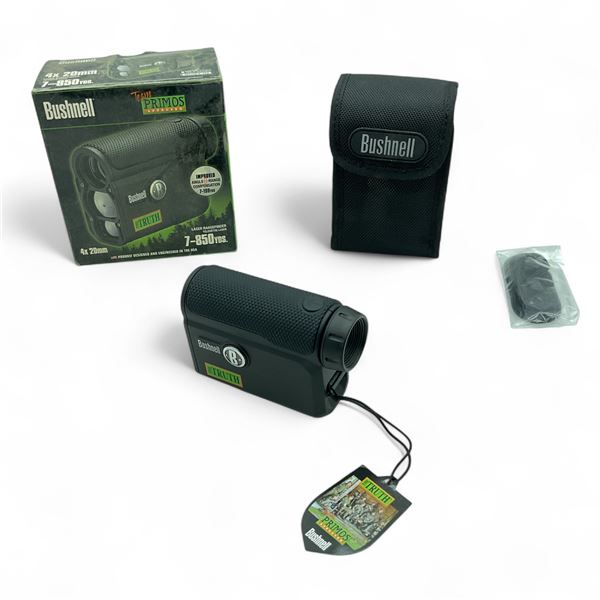 Bushnell Team Primos 4x20mm Laser Range Finder, 7-850 Yard Range