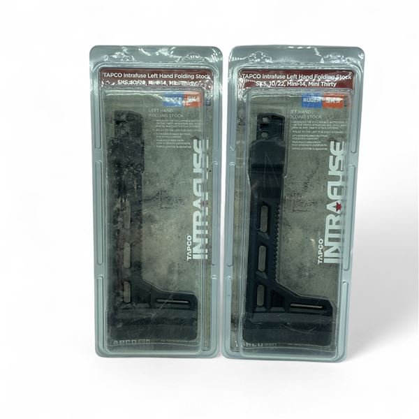 Tapco Intrafuse Left Hand Folding Stock for SKS, 10/22, Mini-14, Mini Thirty X 2 Qty
