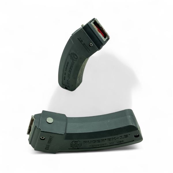 Ruger BX-15 Magnum Rimfire, 15 Round Polymer Magazine X 2 Qty