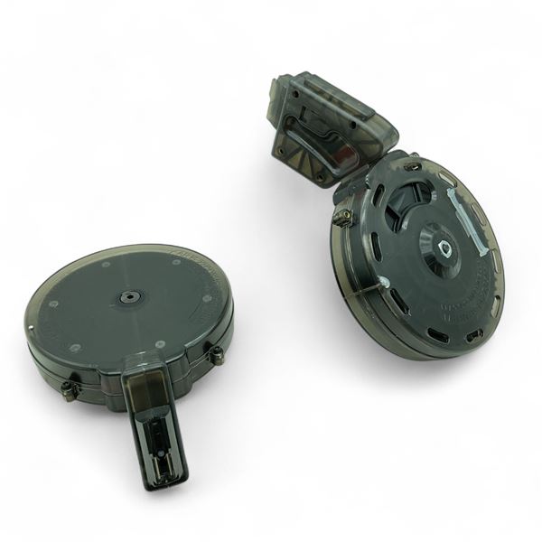 Black Dog Machine Puma AR-15/ AR-22, .22 LR Conversion Drum Magazine, Pinned to 10 Rounds X 2 Qty