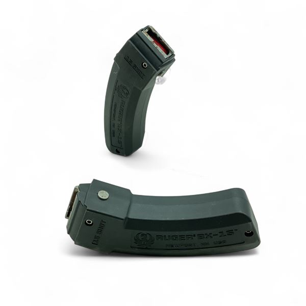 Ruger BX-15 Magnum Rimfire, 15 Round Polymer Magazine X 2 Qty
