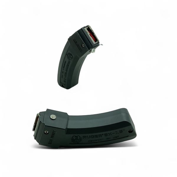 Ruger BX-15 Magnum Rimfire, 15 Round Polymer Magazine X 2 Qty