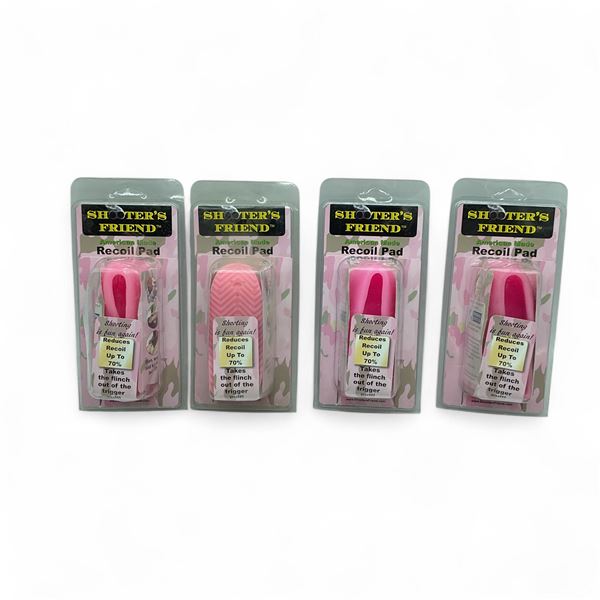 Shooter's Friend Recoil Pad, Pink, Fits Stocks up to 2" X 5" X 4 Qty