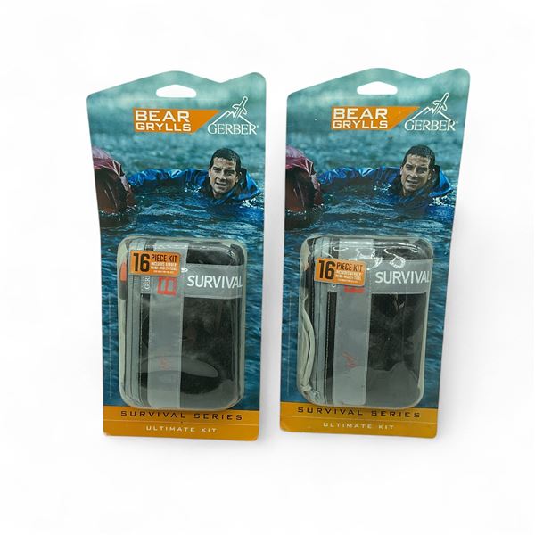 Gerber Bear Gryllis 16 Pc Survival Kit X 2