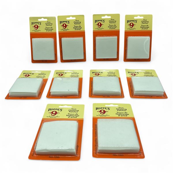 Hoppe's Gun Cleaning Patches for 16/ 12 gauge, 25 Pack X 10 Qty