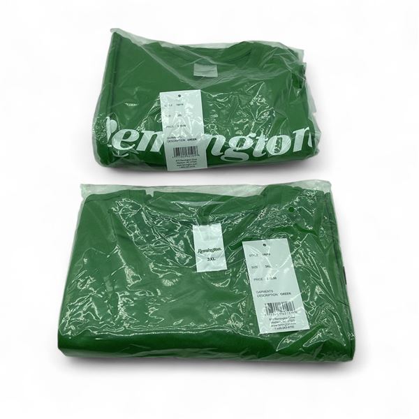 Remington Logo T-Shirt, Green Size 3XLarge X 2 Qty