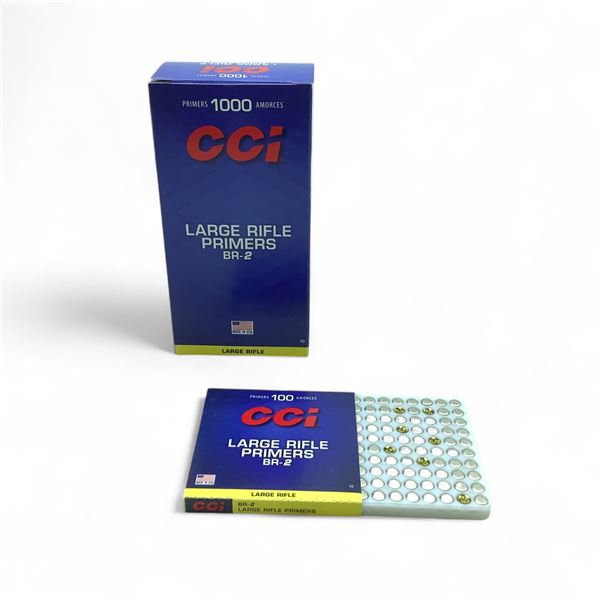 CCI BR-2 Large Rifle Primers, 1000 Qty