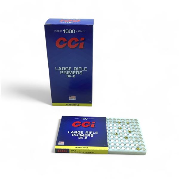 CCI BR-2 Large Rifle Primers, 1000 Qty