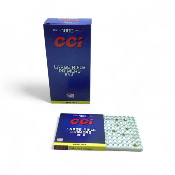 CCI BR-2 Large Rifle Primers, 1000 Qty