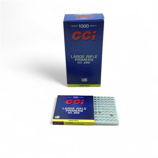 CCI #200 Large Rifle Primers, 1000 Qty