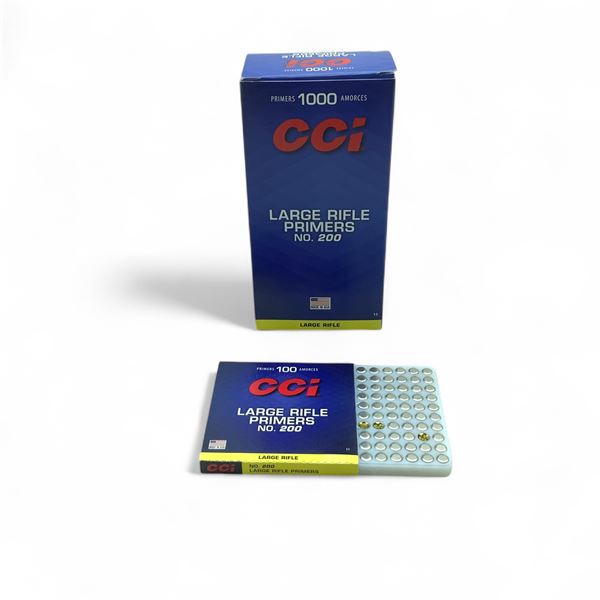 CCI #200 Large Rifle Primers, 1000 Qty
