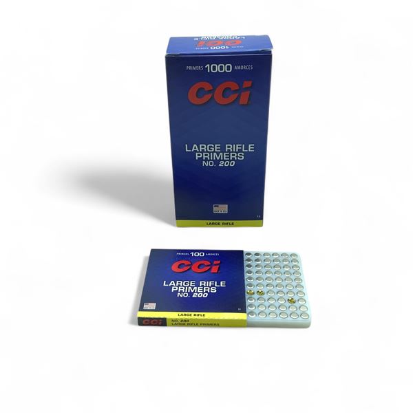 CCI #200 Large Rifle Primers, 1000 Qty
